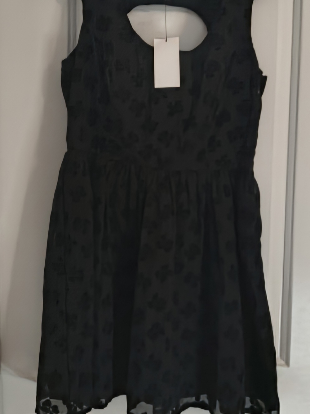 Jessica Simpson Black Floral Fit & Flare Dress
